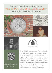 What do YOU know about Abbots Langley?
